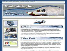 Tablet Screenshot of premier-marine.com